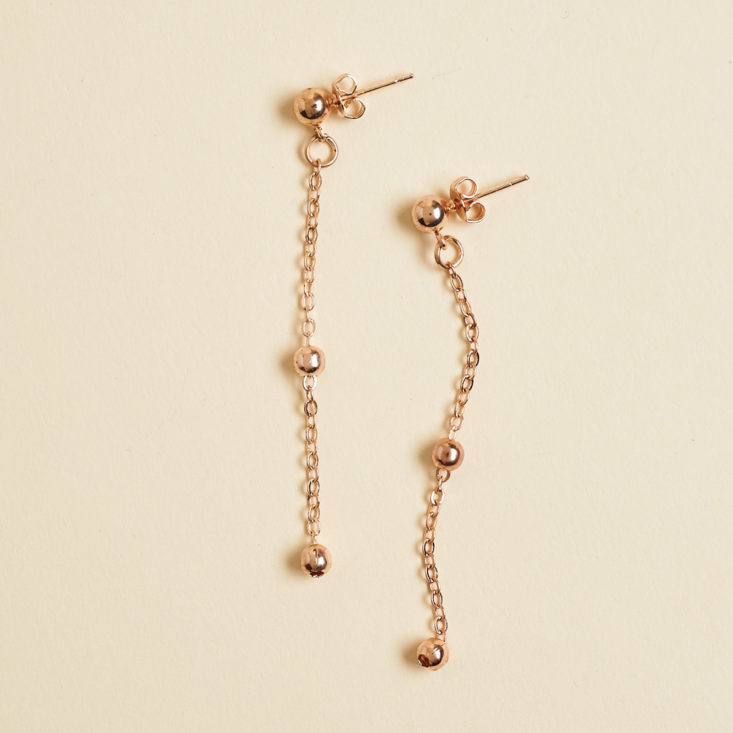 rose gold minimal earrings