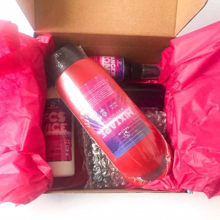 products inside the Fortune Cookie Soap box