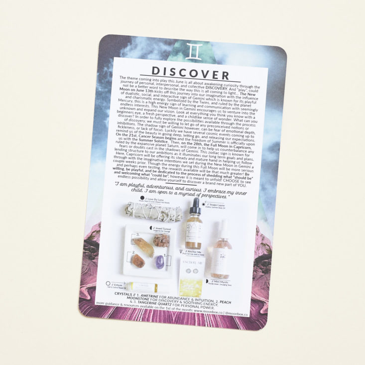 gaia collective moon box discover card