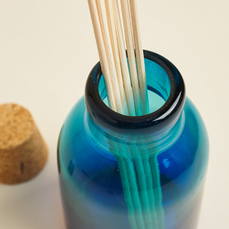 globe in mindfulness diffuser bottle and reeds