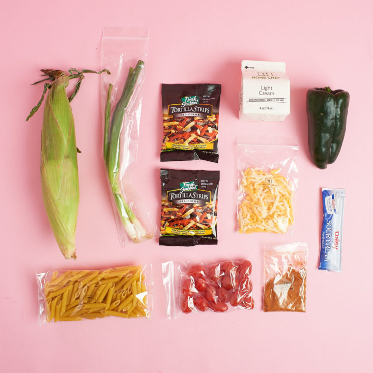 home chef pasta ingredients