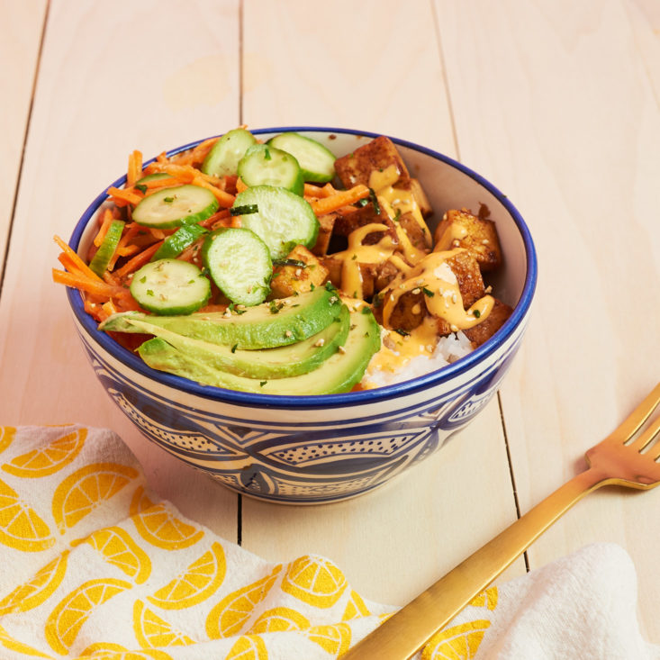 home chef tofu chirashi bowl