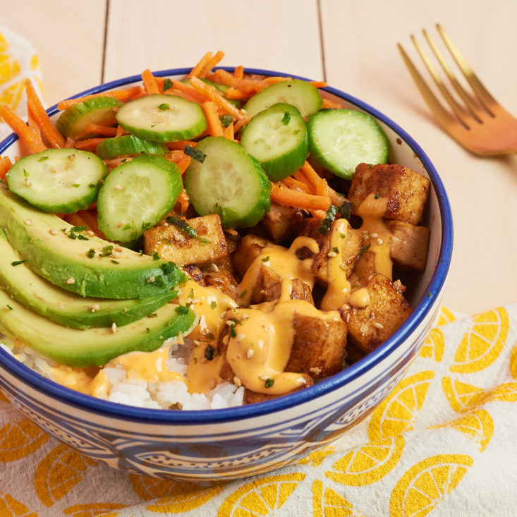home chef chirashi bowl finished product