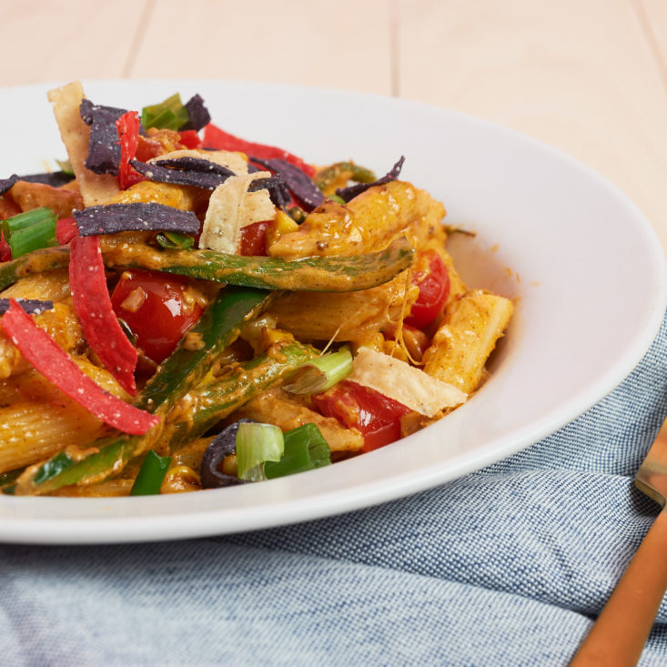 home chef pasta with mexican flavors