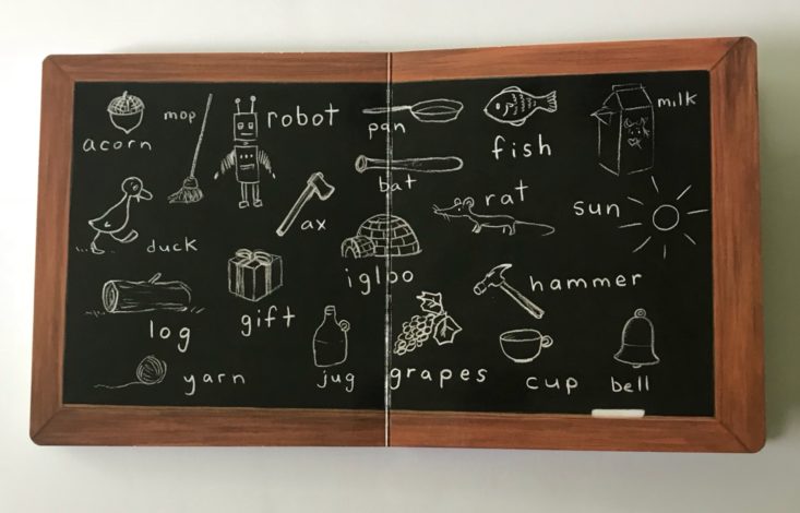 Kids BookCase.Club Box Review May 2018 - 7) rocket chalkboard
