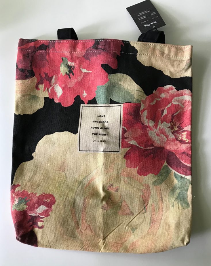 Obvious State John Keats Floral Tote