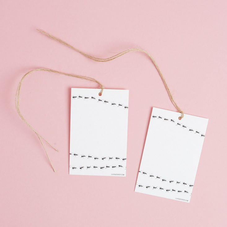marching ants gift tags