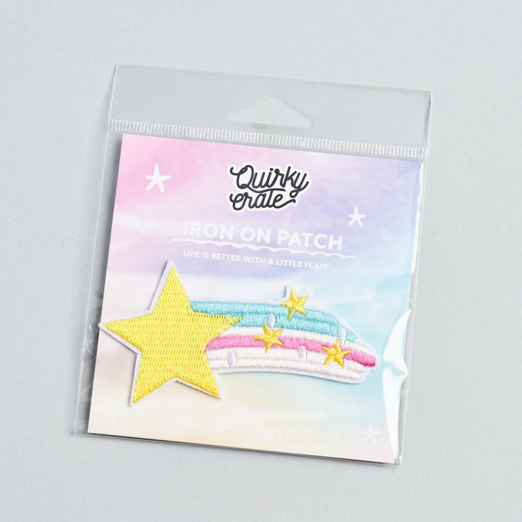 quirky crate shooting star patch