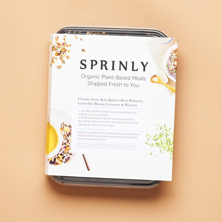 sprinly microwavable container