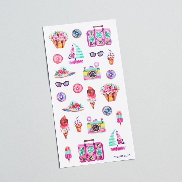 stickii june vacation stickers