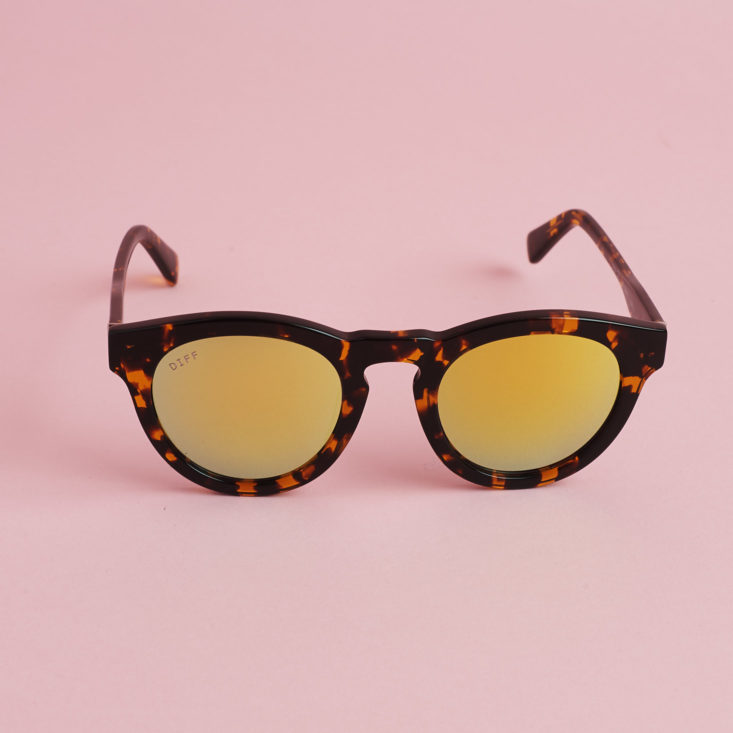 front of Dime II Sunglasses by DIFF Eyewear