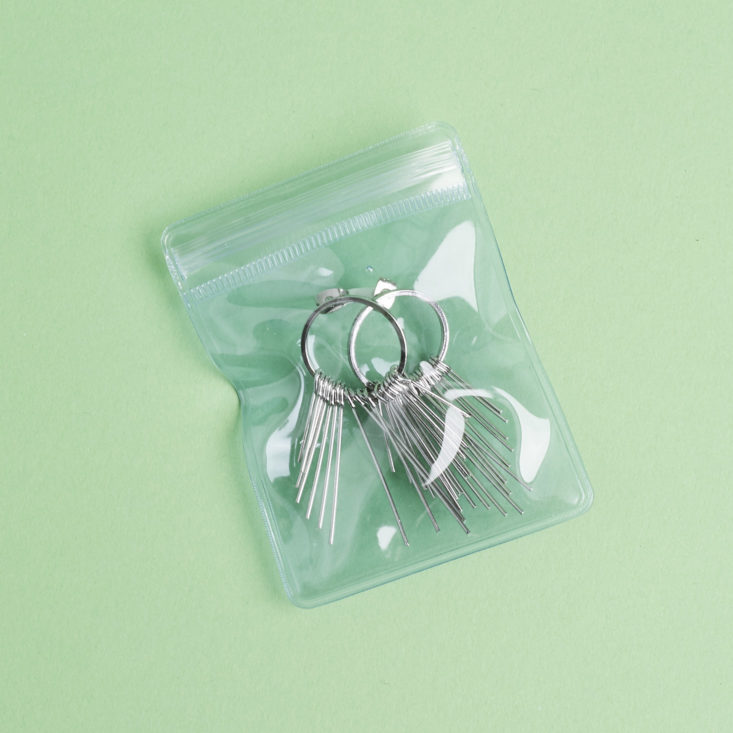 resealble pouch with earrings inside
