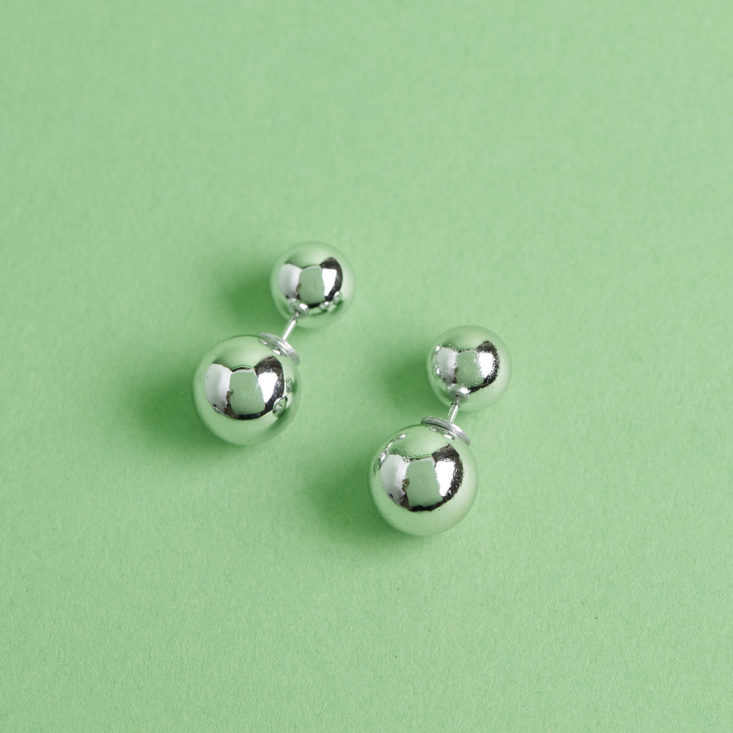 earfleek silly and fun silver ball earrings