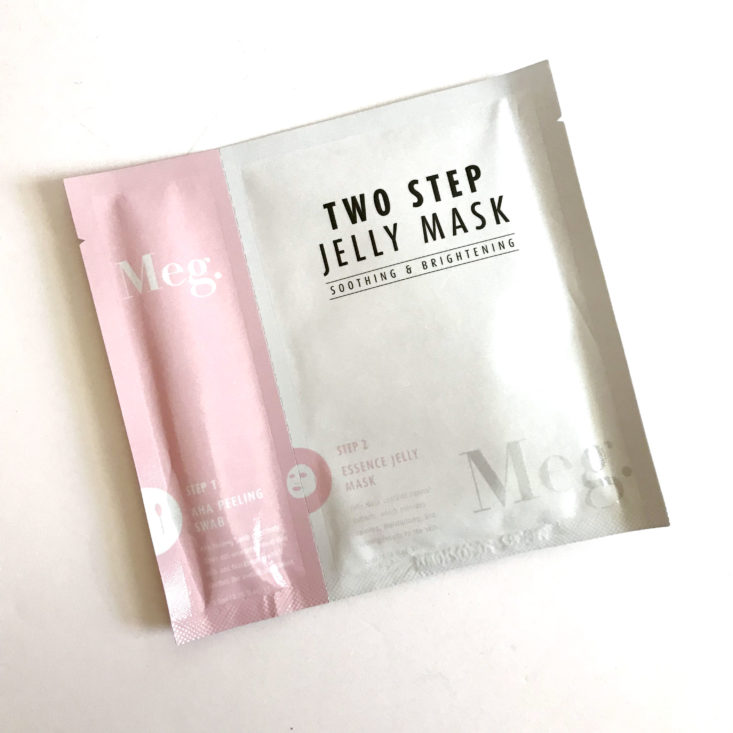 Facetory June 2018 - meg two step jelly mask