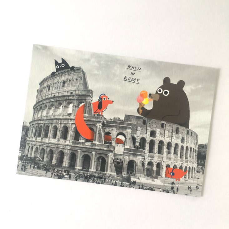 Papergang rome postcard
