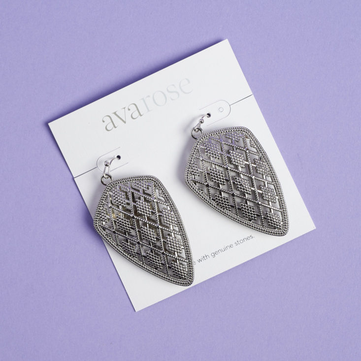 rocksbox silver danging earrings