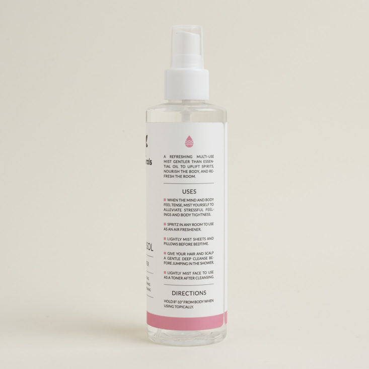 Uses and directions for Art Naturals Rose Hydrosol