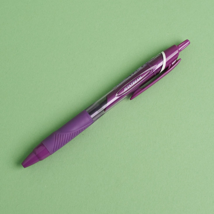zen pop stationery kit purple pen