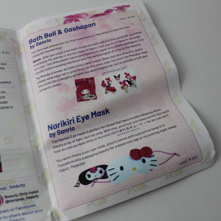 Zenpop Beauty July 2018 Booklet 3