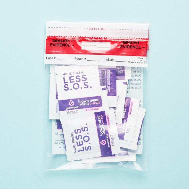 bitchy box sos packets in bag