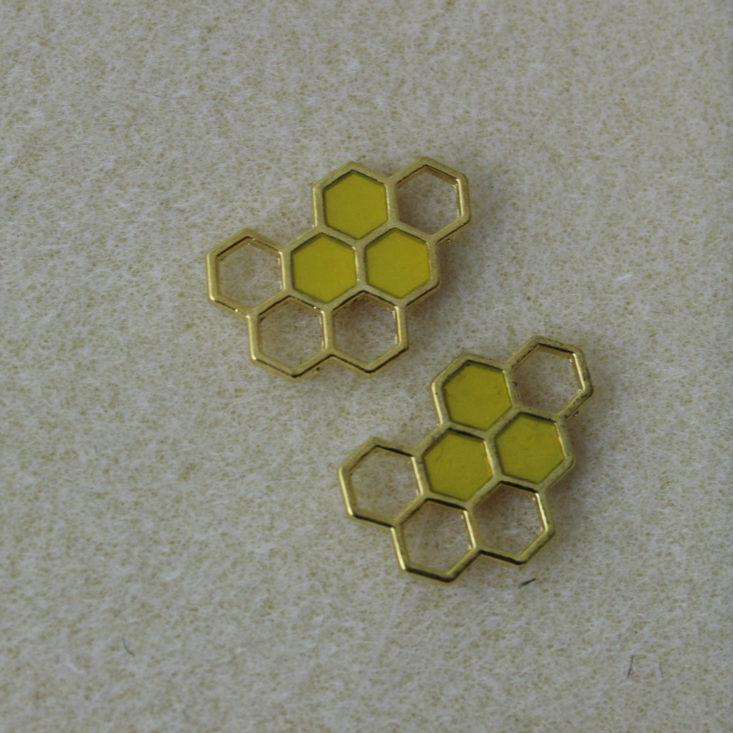 Goldtone Honeycomb Charm