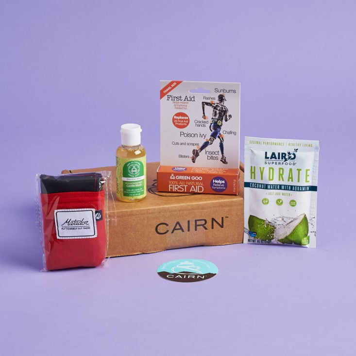 Cairn August 2018 - 0003 box contents