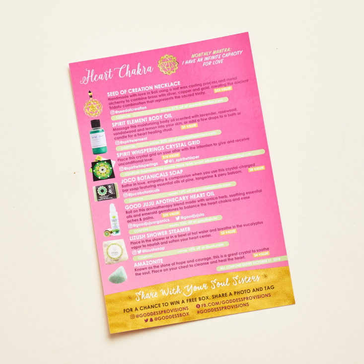 goddess provisions product list