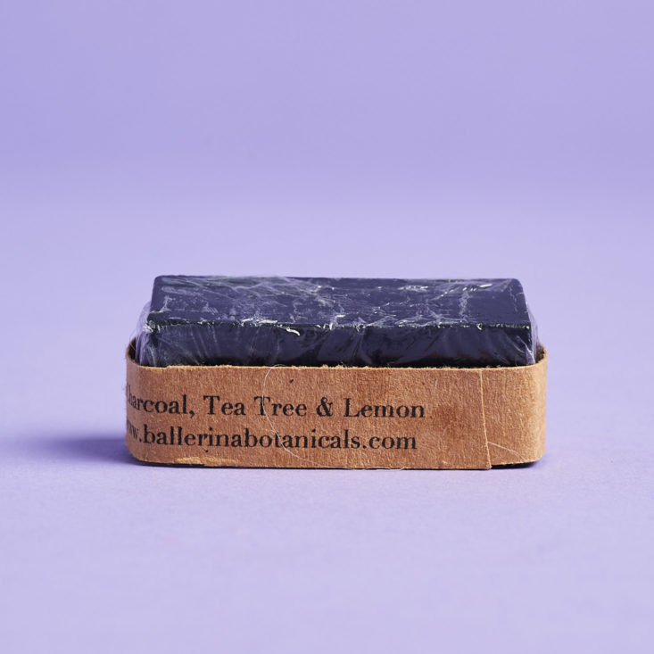 kloverbox charcoal soap in package
