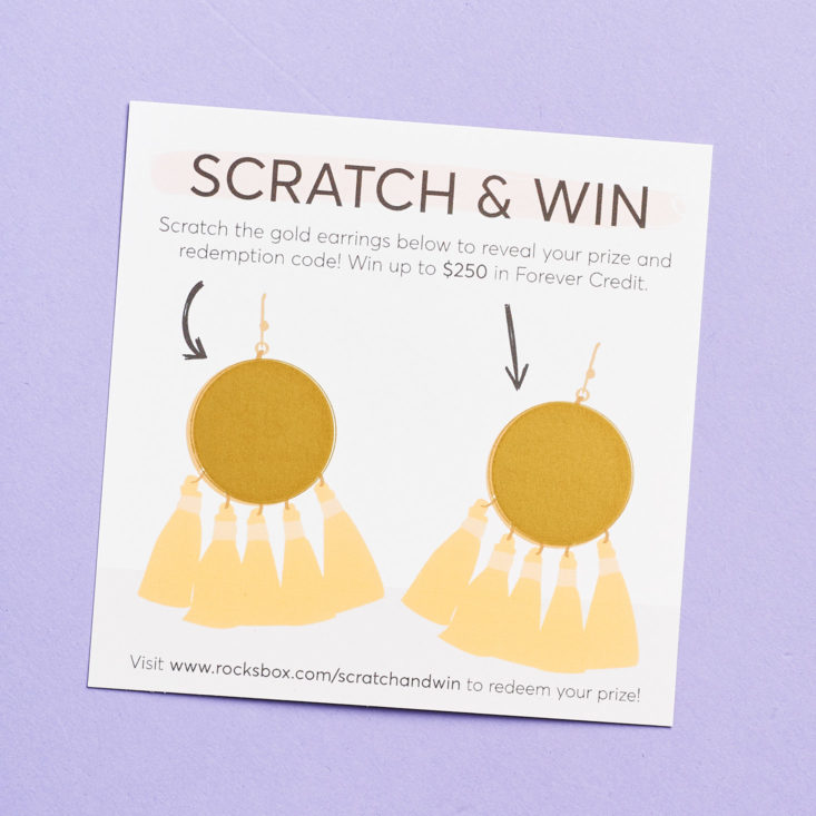 rocksbox scratch and win