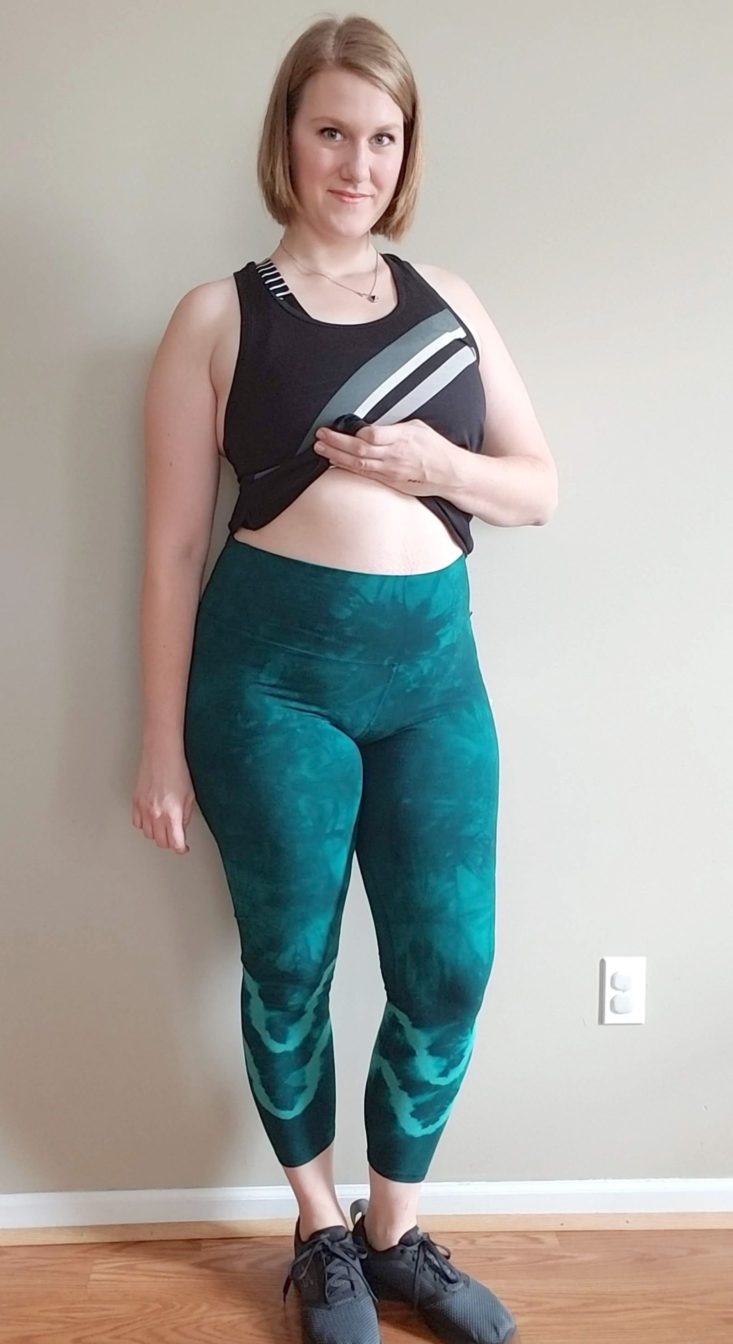 Wantable Fitness August 2018 sunset leggings 1
