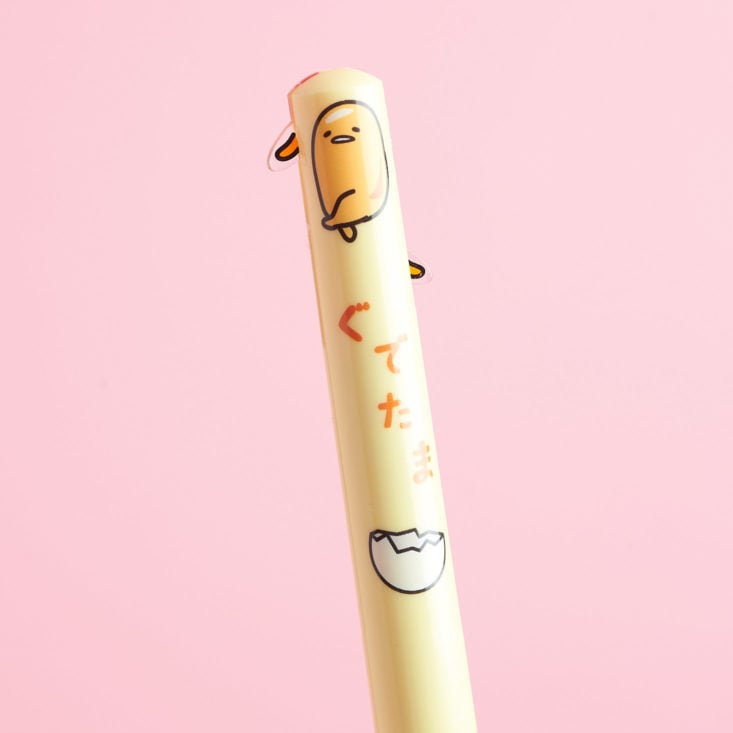 close up of Gudetama Mini Pen