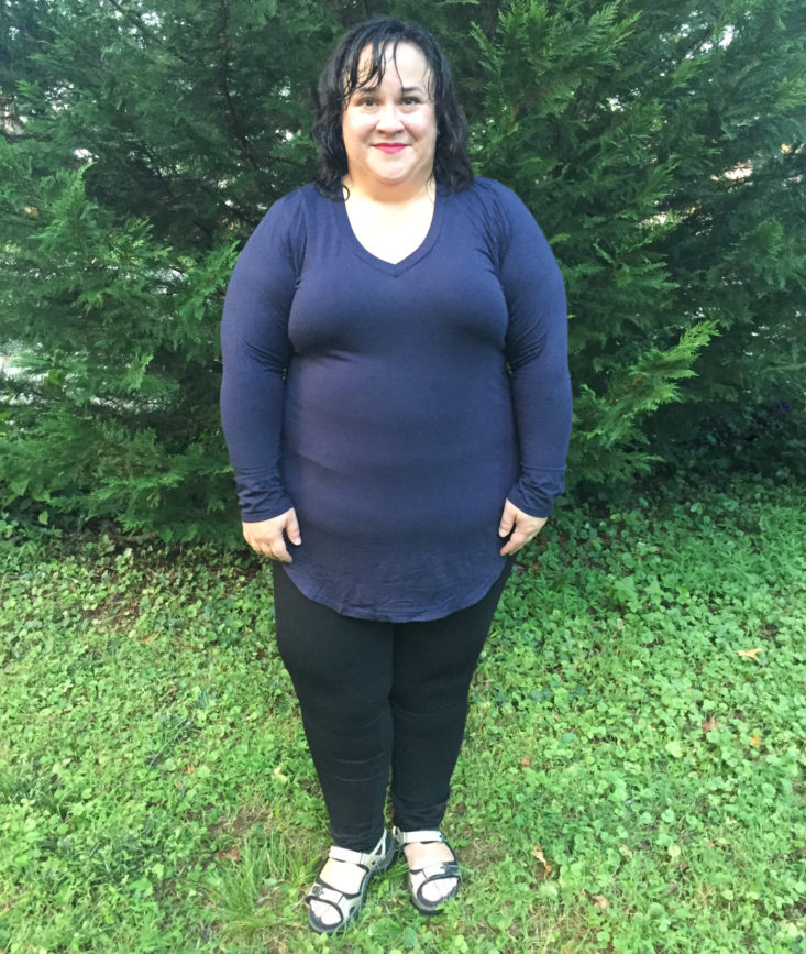 Long Sleeve V-Neck Tee by Piper 