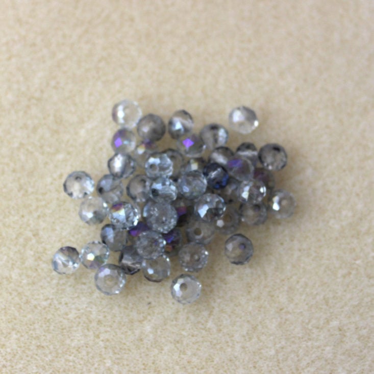 50 Pieces 6 x 4 mm Chinese Crystal Rondelle Beads in Light Slate Peacock