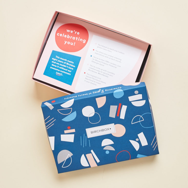 Birchbox Curated September 2018 - Box Open Top
