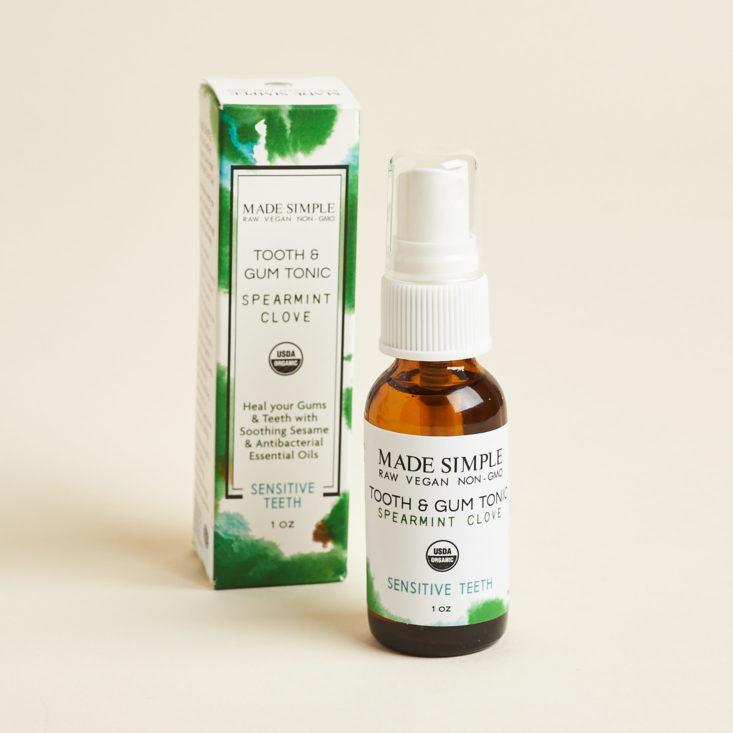 bombay and cedar tooth and gum tonic bottle