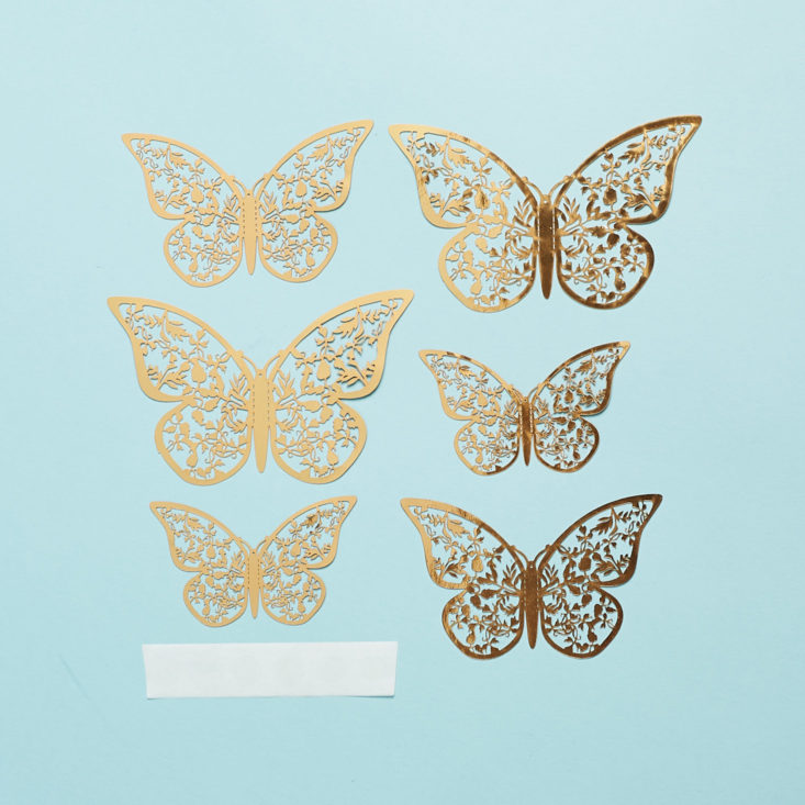 bookish box lady monarch metallic butterflies