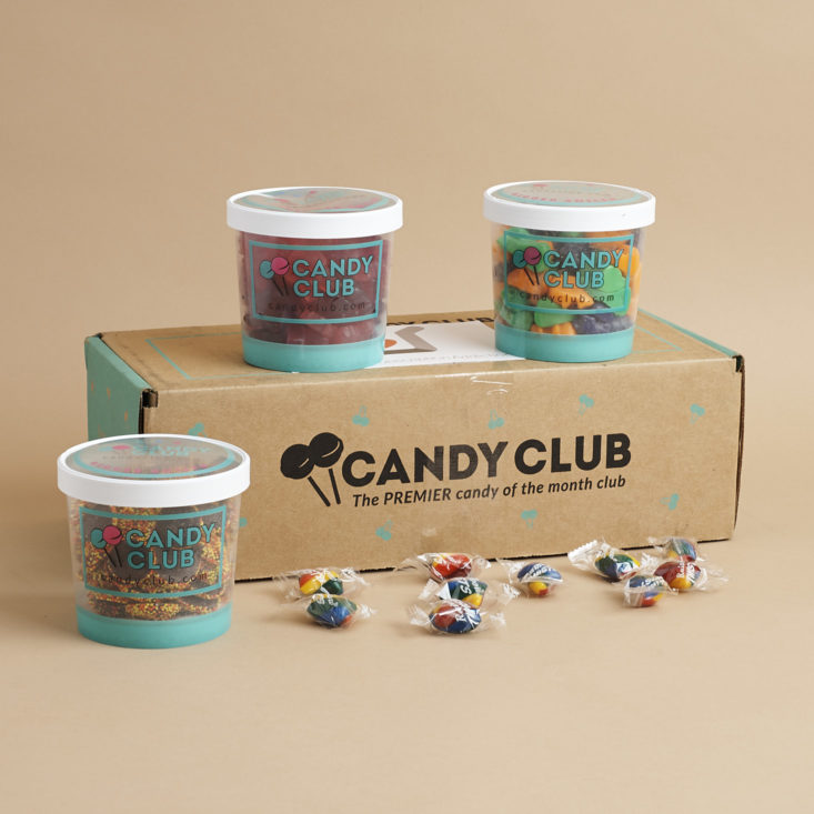 contents of Candy Club box