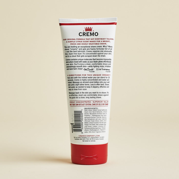 GQ Best Stuff September 2018 - Cremo Back View
