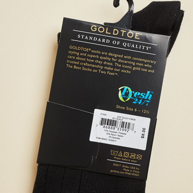 GQ Best Stuff September 2018 - Gold Toe Socks With Lable