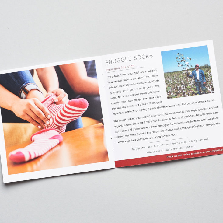 globein striped socks feature