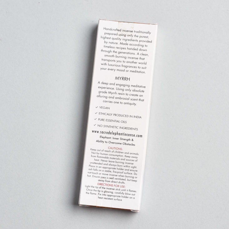 Goddess Provisions Wild Wisdom incense box