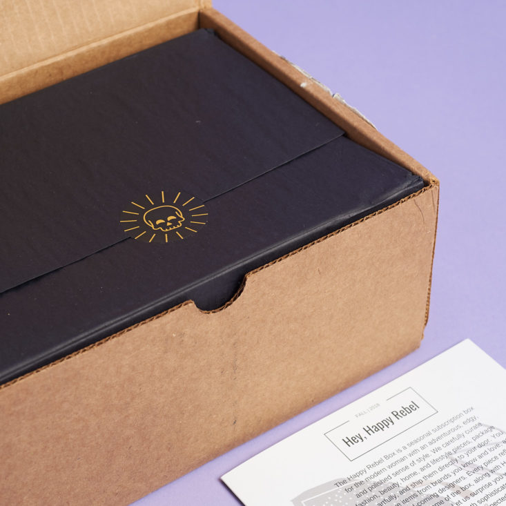Happy Rebel Fall 2018 - Box Opened Closer view