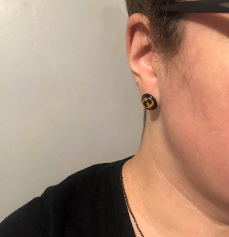 Kal Elle August 2018 Incredibles earrings on