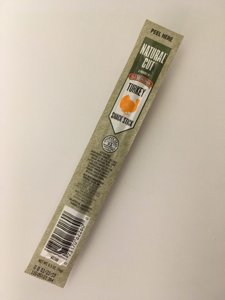 Old Wisconsin Natural Cut Turkey Snack Stick (0.5oz) 