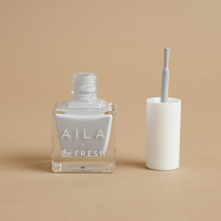 Aila + Oui Fresh Nail Polish in Smells Like Teen Spirit, open