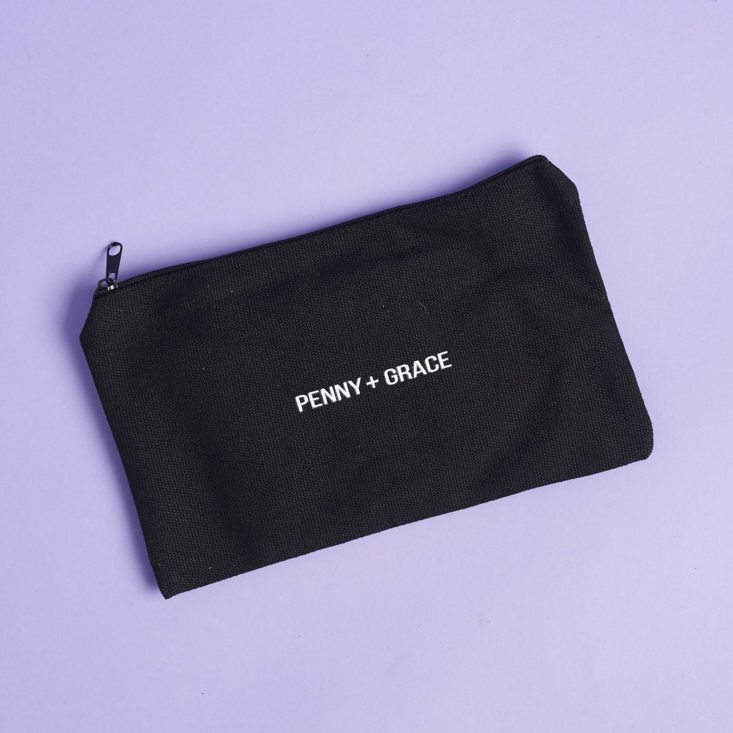 penny and grace canvas pouch