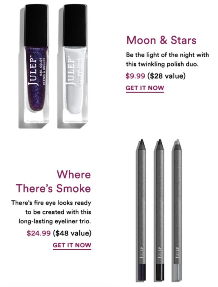 julep october secret store