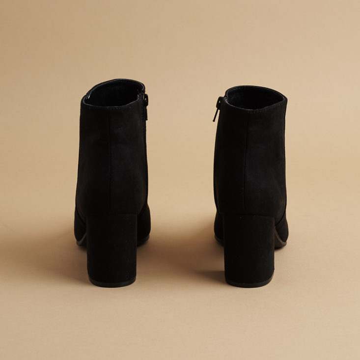 shoedazzle black heeled booties