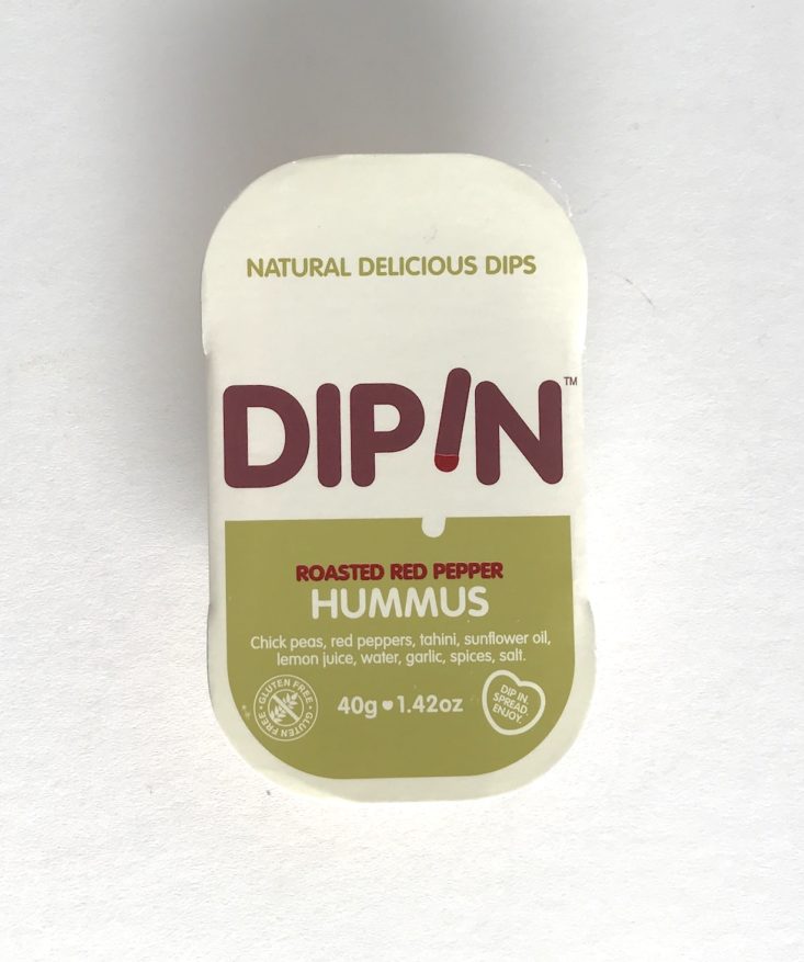 Dipin Roasted Red Pepper Hummus, 1.42oz