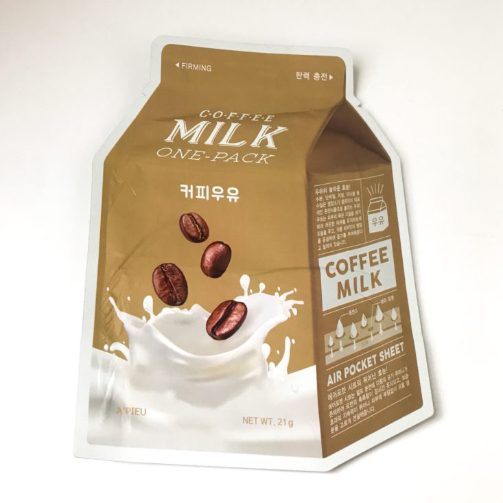 A’Pieu Coffee Milk Face Mask 